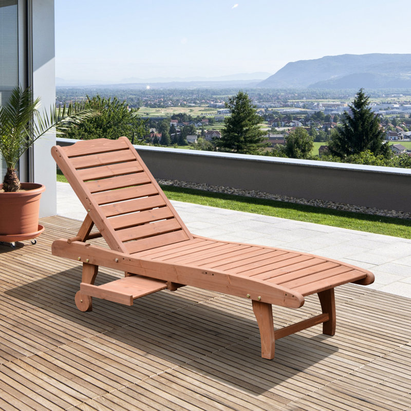 Highland Dunes Audwin Outdoor Adjustable Reclining Chaise Lounge